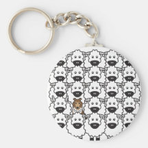 Sheltie in the Sheep Key Chain