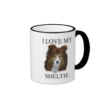 SHELTIE Love! Coffee Mugs