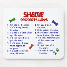 SHELTIE Property Laws 2 Mousepads