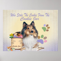 Sheltie Stole The cookie Prints