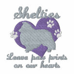 Shelties Leave Paw Prints embroidered shirts