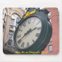 Shepards Clock, Providence, Rhode Island Mouse Mats