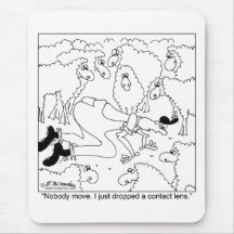 Shepherd Drops a Contact Lens Mousepads