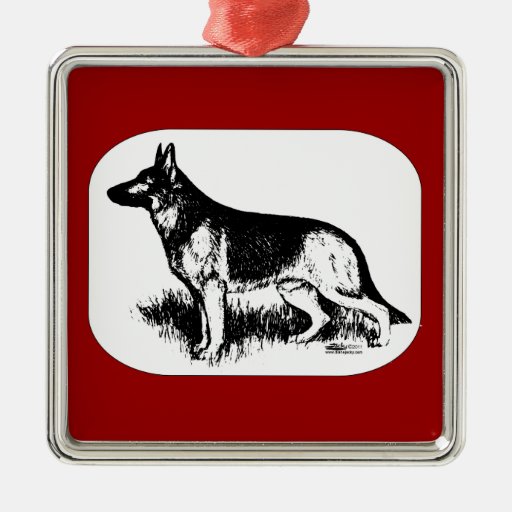 Shepherd Profile Christmas Ornaments