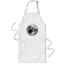 Shepherd Puppy Photo Long Apron