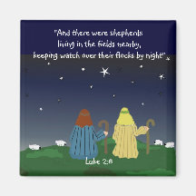Shepherds Watching Their Flocks Fridge Magnet