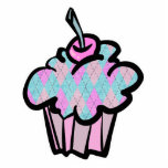 sherbert argyle pattern cupcake photo cutout