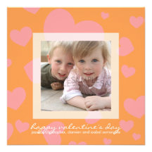 Sherbet Hearts Confetti :: Photo Card / Invite