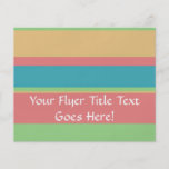 Sherbet Ice Cream Stripes Custom Flyer