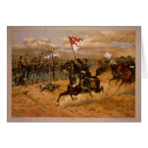 Sheridan's Ride by Thure de Thulstrup Greeting Card