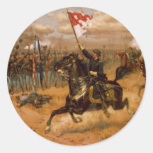 Sheridan's Ride by Thure de Thulstrup Stickers