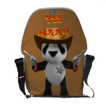 Shérif mignon de panda du bébé 3d sacoche