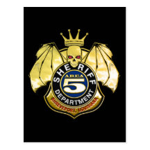 Sheriff Area 5 Badge Post Card