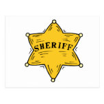 Sheriff Badge Post Cards