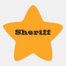 Sheriff Badge Stickers
