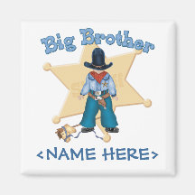 Sheriff Big Brother Refrigerator Magnet