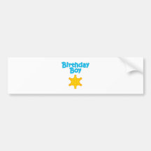 Sheriff Birthday Boy 1 Bumper Stickers