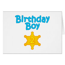 Sheriff Birthday Boy 2 Cards