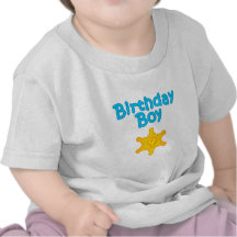 Sheriff Birthday Boy 4 Tee Shirts