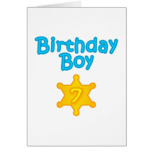 Sheriff Birthday Boy 7 Card