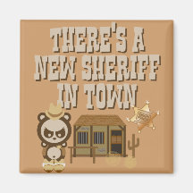 sheriff fridge magnet
