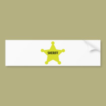 sheriff star bumper stickers
