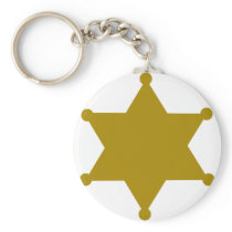 Sheriff star keychains