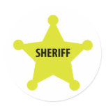 sheriff star stickers