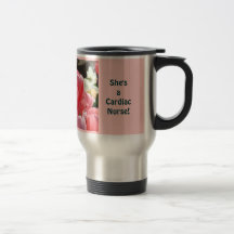 She's a Cardiac Nurse Travel Coffe Mug gifts