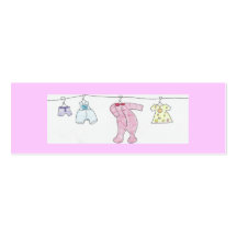 She's a girl Bookmarks Business Card