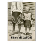 She's all Laugh - BLANK Greeting Cards