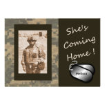 She's Coming Home! Welcome Home Party Custom Invites