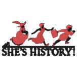 She's History! embroidered shirts