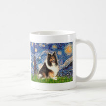 Shetland Sheepdog 15s - Starry Night Mug