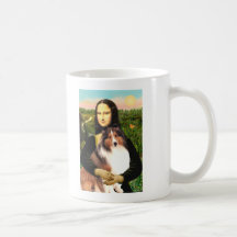Shetland Sheepdog 7b - Mona Lisa Mug