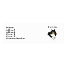 Shetland Sheepdog Business Card Templates