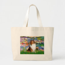 Shetland Sheepdog (Bz) - Lilies 2 Canvas Bag