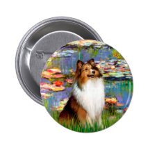 Shetland Sheepdog (Bz) - Lilies 2 Pins