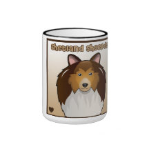 Shetland Sheepdog Cartoon Mug