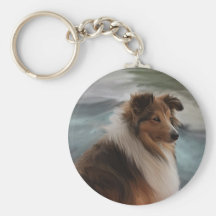 Shetland Sheepdog Keychain
