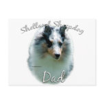 Shetland Sheepdog (merle) Dad 2 Post Card
