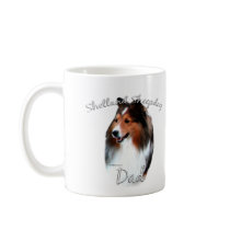 Shetland Sheepdog (sable) Dad 2 Coffee Mugs