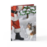 Shetland Sheepdog Sheltie Christmas Gifts Greeting Card