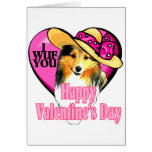Shetland Sheepdog Sheltie Valentines Cards