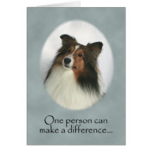 Shetland Sheepdog Thank You Card