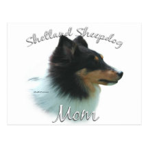 Shetland Sheepdog (tri) Mom 2 Post Card