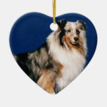 Shetlie (Merle) Christmas Ornaments