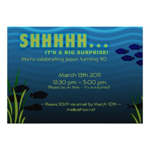Shhh+It's+a+Surprise+Clip+Art SHHH! It's a Surprise Birthday Party 5x7 Paper Invitation Card ...