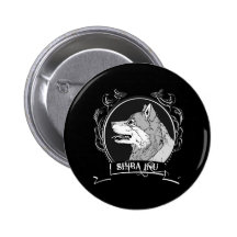 SHIBA INU (3) PINBACK BUTTONS
