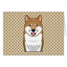 Shiba Inu Cartoon Cards